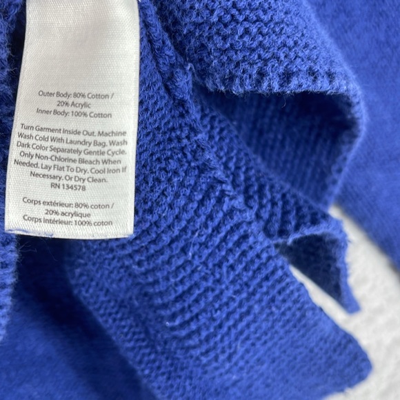 Vineyard vines blue round neck long sleeve sweater women’s small stretch warm - Picture 7 of 10